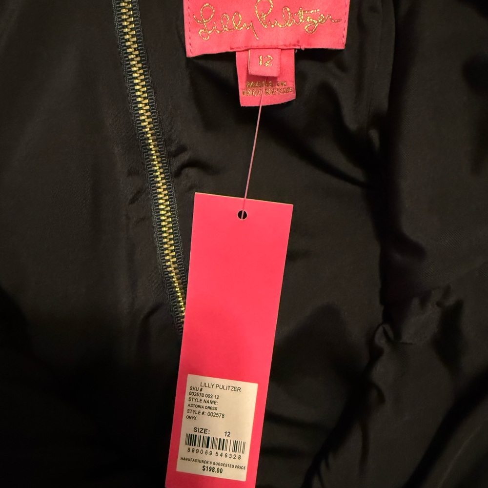 NWT Lilly Pulitzer Astoria Dress in Onyx - sz 12 - Picture 4 of 4